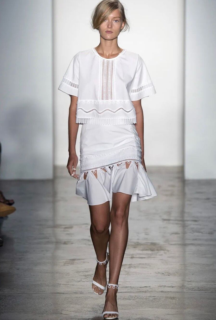 Jonathan Simkhai Cut-out Accent Runway 2016 Mini Skirt S
